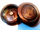 Lot Of 5 Nautical Vintage Marine Antique 2 brass Directional Poem Pocket Compass