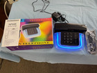 Neon Blue black Desk Novelty Telephone - Brand New