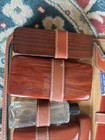 Vtg 1940s Jc Higgins Sears Large Leather Travel Kit Dressing Case - Unused Vg  