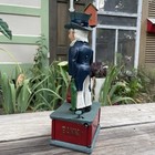Vintage Uncle Sam Cast Iron Mechanical Coin Bank Working Taiwan Reproduction
