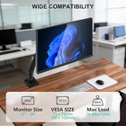 Single Monitor Mount For 13-34 Inch Screens  Adjustable Gas Spring Single Monito