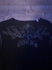 Y2k Guess Vintage Mens Shirt Size Large Crest Punk Grunge Emo Thermal Rare Vtg