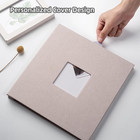 Large Self Adhesive Photo Album Linen Scrapbook 40 Pages For 4x6 8x10 Beige