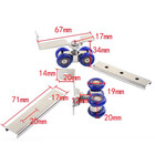 2-pack 4-wheel Metal Sliding Track Door Rollers With Ball Bearings   Hangers