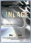 2026 Topps Chrome Ufc - Conor Mcgregor Lineage Auto  cca-cm Refractor