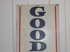 Vintage Good Rich Tires And Batteries Heavy Metal Vertical Sign