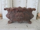Omg Old Antique French Cast Iron Planter Jardiniere Urn Footed Ornate Details