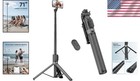 71 Inch Phone Tripod Selfie Stick Extendable Aluminum With Remote For Iphone    