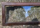 Antique Quartersawn Tiger Oak Barrister Bookcase Door Wavy Glass 32 25 x10 5   h