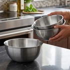 Stainless Steel Mixing Bowls Set Of 3 Bowl 0 85  1 27  1 9 Qt Cooking Prepping