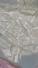 Vintage  Nylon Silky Satiny Granny Panty Ruffles   Panties  Large Lot Of 4
