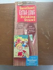 Vntg 1950s Sweetheart Extra Long Drinking Straws Box Baltimore Md Retro Graphics