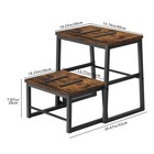 Wooden Step Stools For Adults 350lbs Foldable Foot Stool For High Bed Kitchen Rv