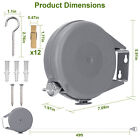 49ft Retractable Reel Outdoor Dryer Clothes Line Laundry Washing Clothesline Usa