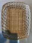 3- Round Corners Wicker Trays 14 x11 x3  Deep