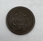 1843 Braided Hair Large Cent Fine To Very Fine Condition Coin 
