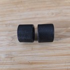  2  Yhm Black 1 2x28 Tpi Knurled All Steel Thread Covers For Protection
