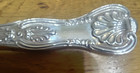 Vintage Pair Of Silver Plate Berry Spoons With Gilt Bowls