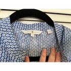 Robert Talbott Blouse Women s Size 8 Blue Ombre Print Button Front Long Sleeve