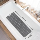 Bath tub shower Extra Long Mat 40 x16  Anti Slip Antibacterial Machine Washable