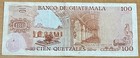 Guatemala 100 Quetzales 1977 P64b Signatures  M  ndez mazariegos sajch  