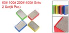 8pcs Diamond Polishing Pad 2 Set 60  100  200  400  Grits Sanding Blocks