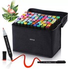 80 Colors Alcohol Markers Set Dual Tips Blender Art Markers For Drawing Artist 