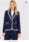 Lesuit Pant Suit navy size 18w inseam 31  new With Tag retail 240 blazer Lined