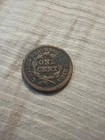 1851 Braided Hair Large Cent One Cent Bn Copper