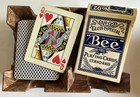 Vintage Revolving Canasta Card Tray In Original Box With 1 Deck Of Bee Cards 