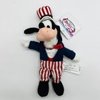 The Disney Store Uncle Sam Goofy 9 Inch Mini Bean Bag Plush Stuffed Animal Toy