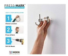 Moen  my2703bn Robe Hook Hilliard 2  W X 2 34  L  Die-cast Zinc  Brushed Nickel