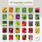 50 Variety Vegetable  Herb   Flower Seeds - 25 000 Non-gmo Heirloom Seeds For Ga