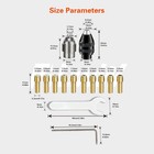 Drill Chuck Collet Set For Dremel  16pcs 0 8-3 2mm Replacement 4486 Drill Keyles