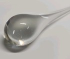 Vintage Clear Glass Martini Pitcher Stirrer 9  Solid Crystal Cocktail Muddler