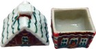 Dollhouse Ceramic Gingerbread House Cookie Jar 1 12 Scale Miniature