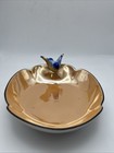 Nippon Japan Lusterware Blue Bird Of Happiness On Candy Dish Bowl  7 x5 5 