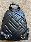 Michael Kors Mk Abbey Medium Quilted Black Leather Backpack 35f8sayb6t