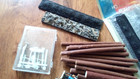 Lot Of  Mix  Scale Freight Trains Box Cars Flat Cabooses  7
