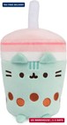 Gund Pusheen Boba Tea Cup Plush Cat Stuffed Animal For Ages 8 And Up  Green pink