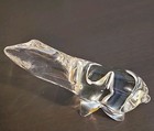 Vintage Swedish Crystal Clear Glass Polar Bear Figurine