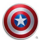 2021 Captain America Shield Proof 1oz Ag Silver Round Coin Fiji See Pics  777