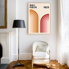 Bauhaus Dream On Abstract Angular Geometric Vintage Poster Wall Art Print