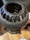 Antique Odin Mfg Co Cast Iron Kerosine Space Heater Cook Stove 1900c