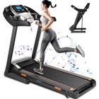 3 25hp Treadmill Electric Machine Incline Foldable Walking Pad Best For Home gym