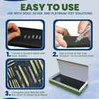 Gold Silver Jewelry Acid Tester Kit 9k 10k 14k Silver Sterling Stone Testing Bar