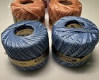 Vintage O n t  Clark   s Brilliant Cotton Spools - Lot Of 7 - Assorted Colors