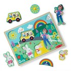 Melissa   Doug Ms Rachel Wooden Sound Puzzle Toddler Learning Toy New