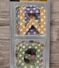 Polka Dot Pastel Alphabet Chipboard Letters American Traditional Scrapbook Read