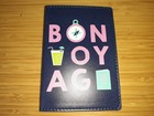 Eccolo Bon Voyage Travel Passport   Luggage Tag Set Blue   Pink Faux Leather Nib